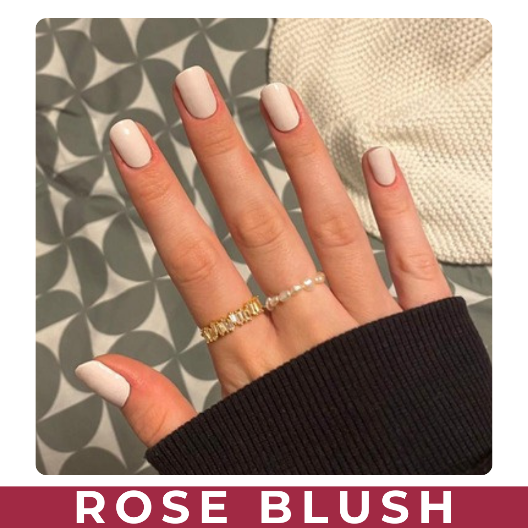 PINKYPACT Rose Blush – zartrosa UV Gel Nagelfolie, Farbswatch
