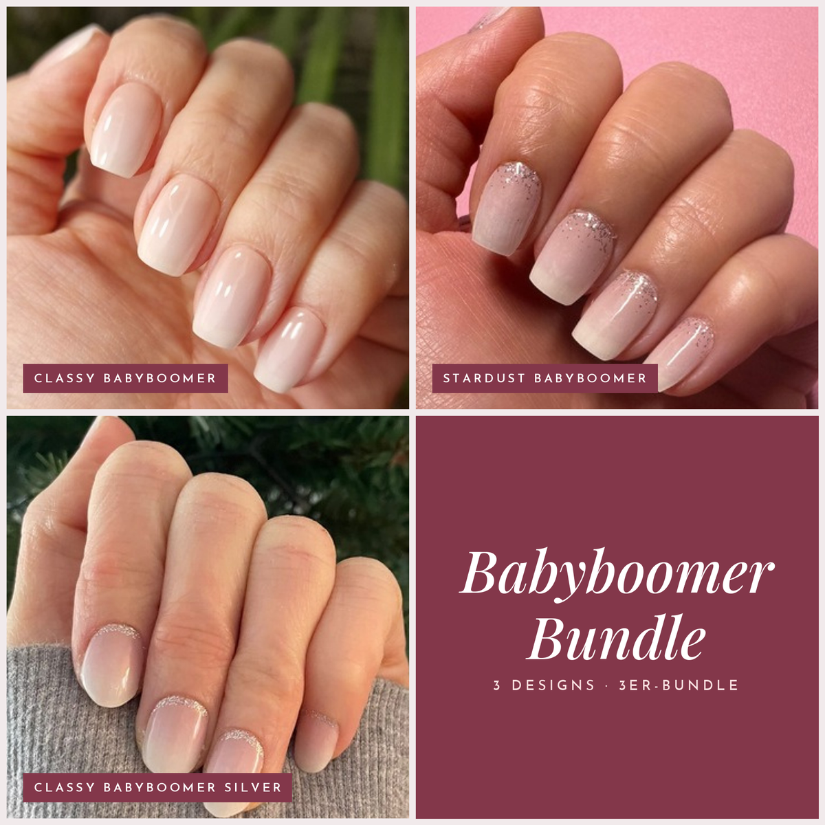 Babyboomer Bundle: Tragefotos der 3 Designs