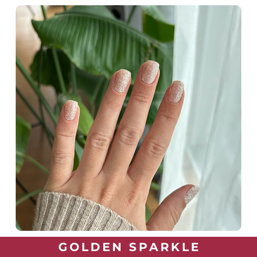 Golden Sparkle – PINKYPACT UV Gel Nagelfolie