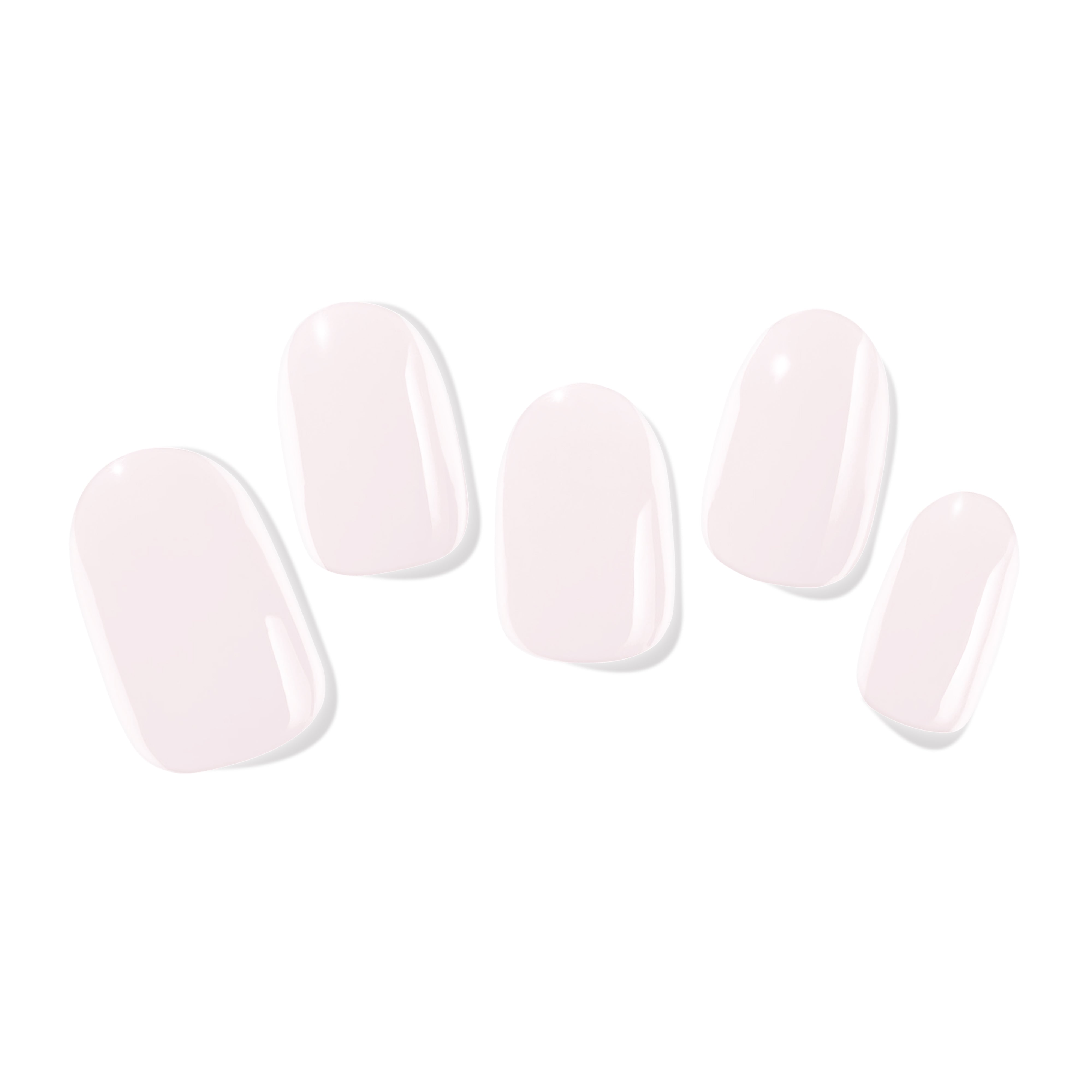 PINKYPACT Rose Blush – UV Gel Nagelfolie auf Fingernägeln