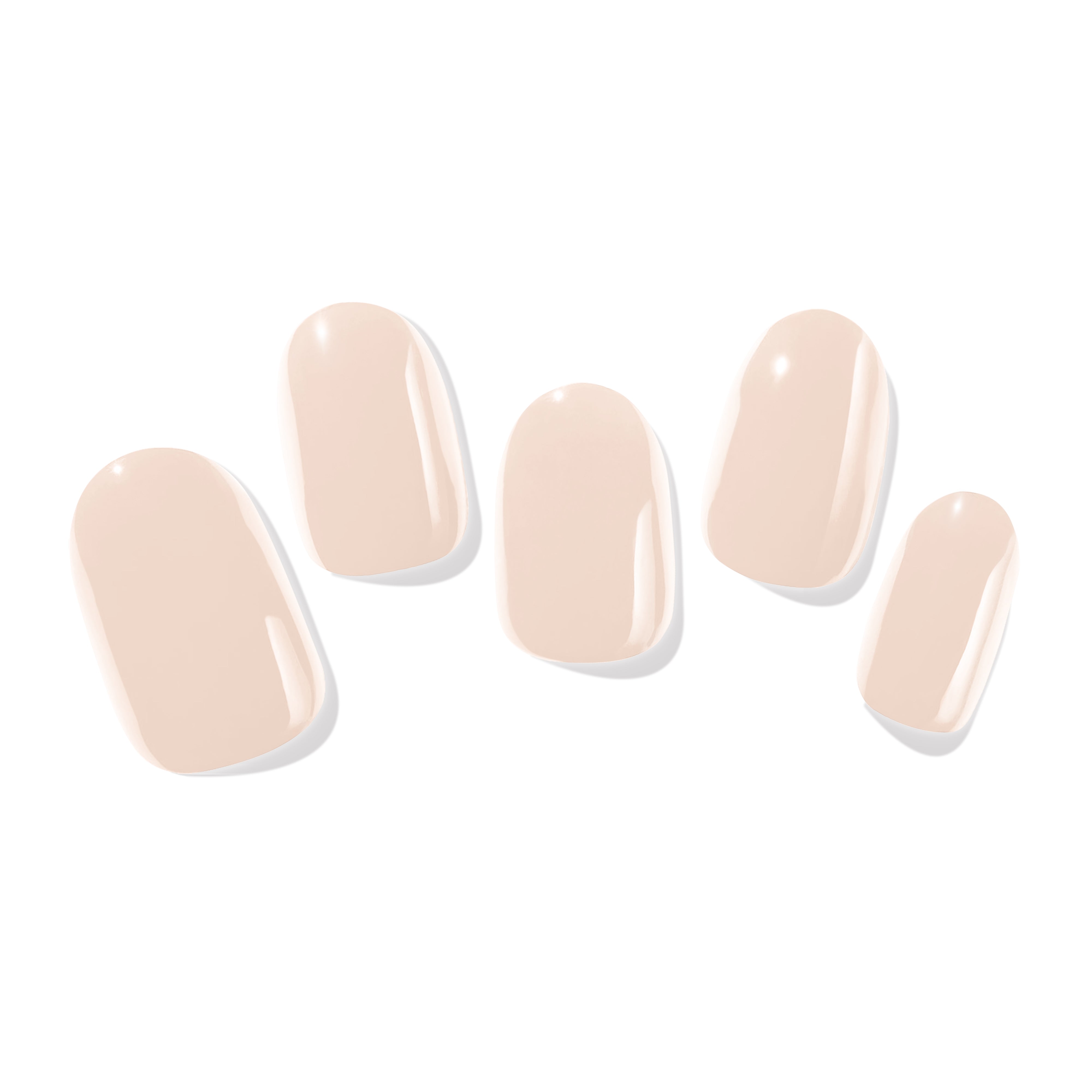 PINKYPACT Nude Sandstorm – UV Gel Nagelfolie auf Fingernägeln