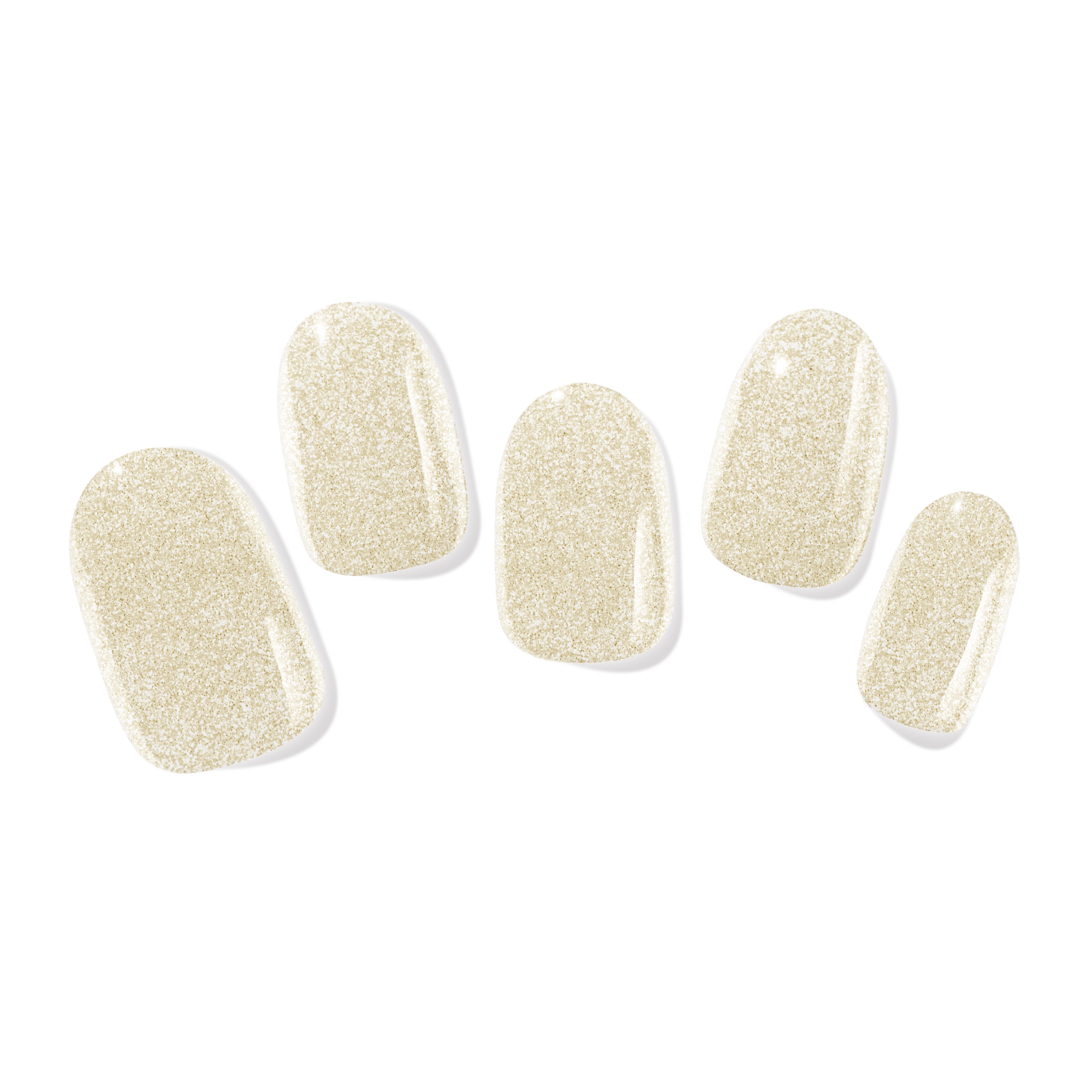 PINKYPACT Gold Rush – UV Gel Nagelfolie auf Fingernägeln
