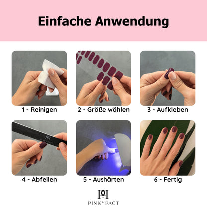 Café au Lait - PINKYPACT UV Gel Nagelfolien