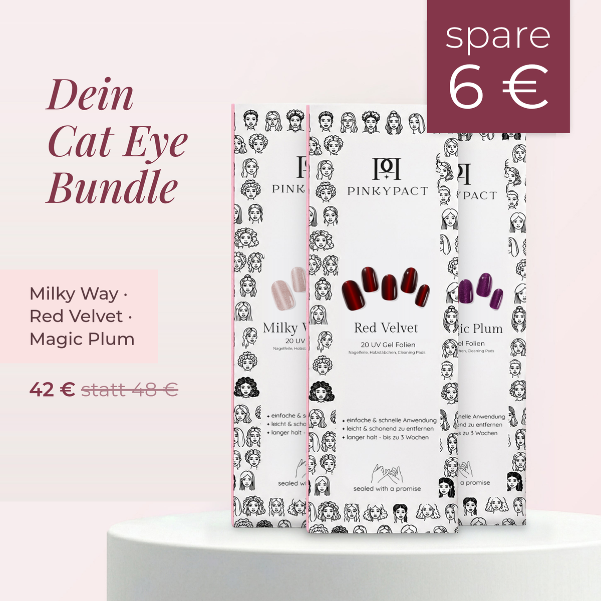Cat Eye Bundle: Milky Way, Red Velvet, Magic Plum