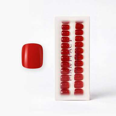 Classy Red Extra Short Square