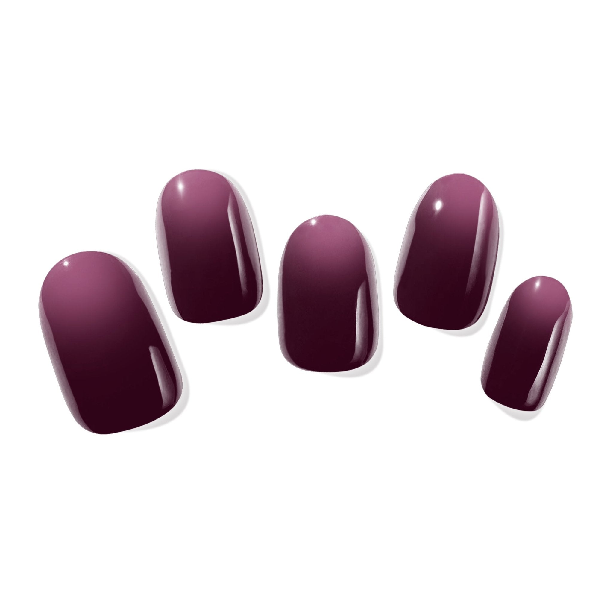 PINKYPACT Midnight Berry – UV Gel Nagelfolie auf Fingernägeln