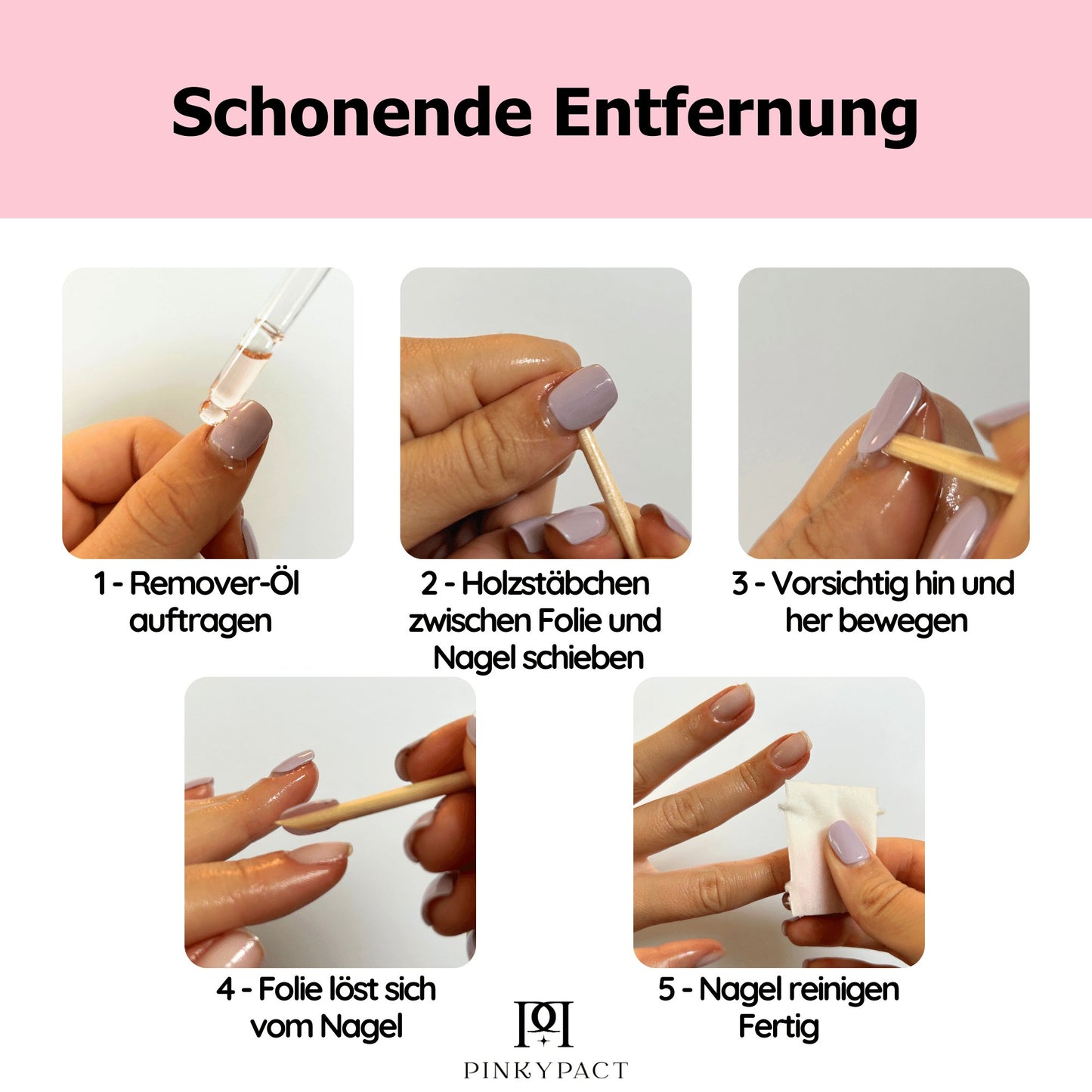 Nude Babyboomer - PINKYPACT UV Gel Nagelfolien