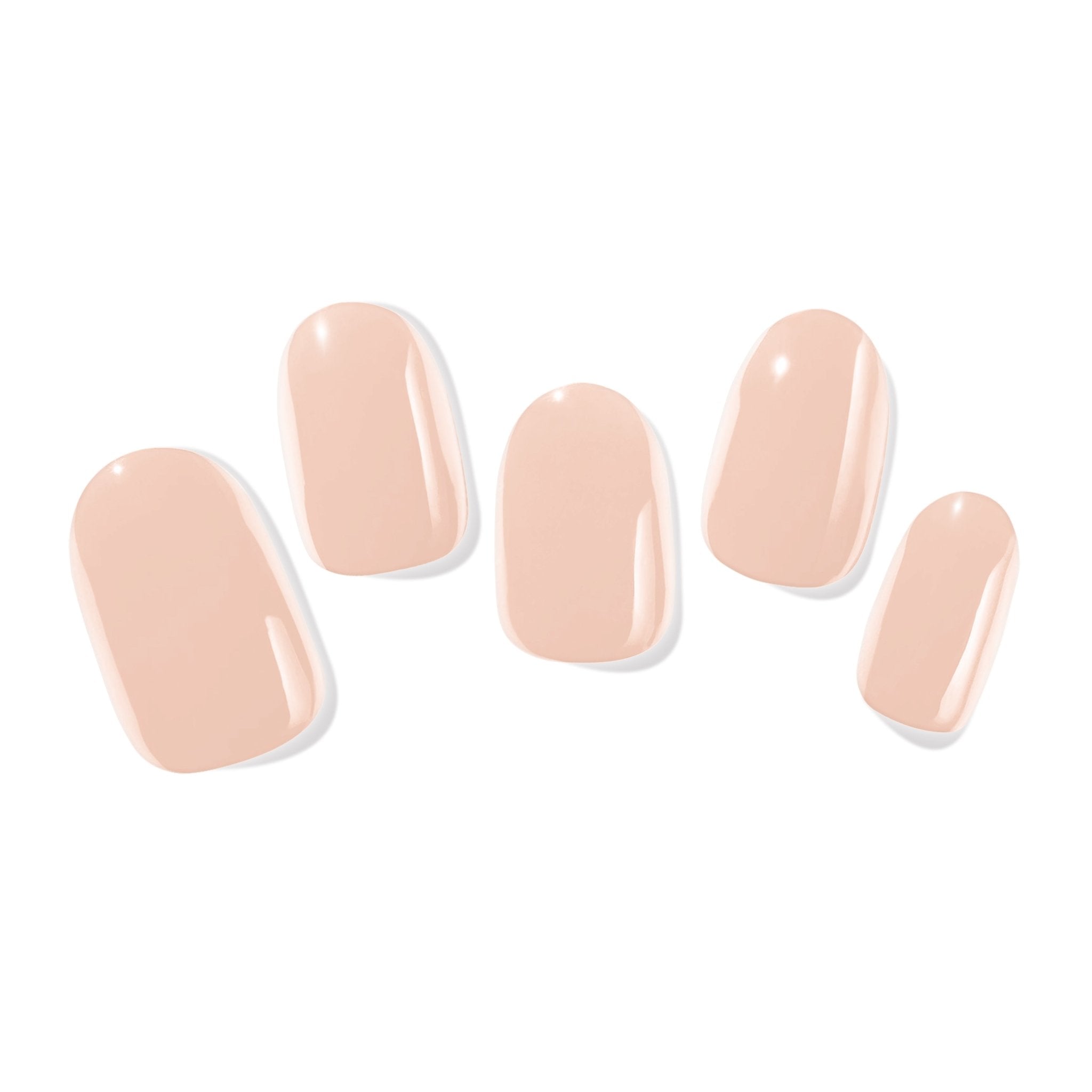 PINKYPACT Peach Please – UV Gel Nagelfolie auf Fingernägeln