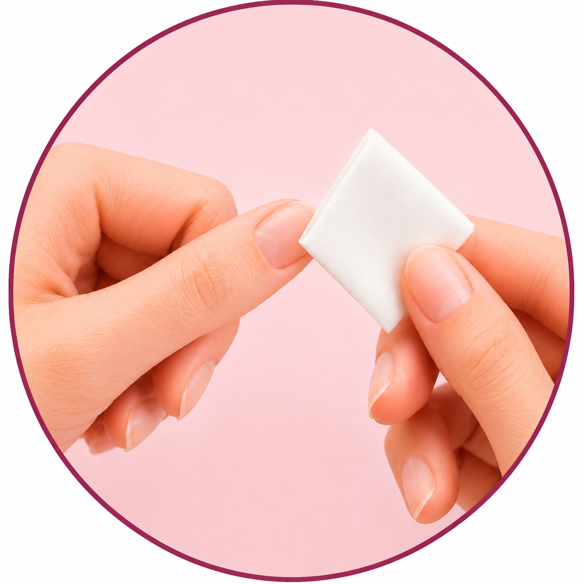 Nagel mit dem Cleaning Pad reinigen