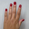 Classy Red Extra Short Square Press-On Nails im Tragevideo