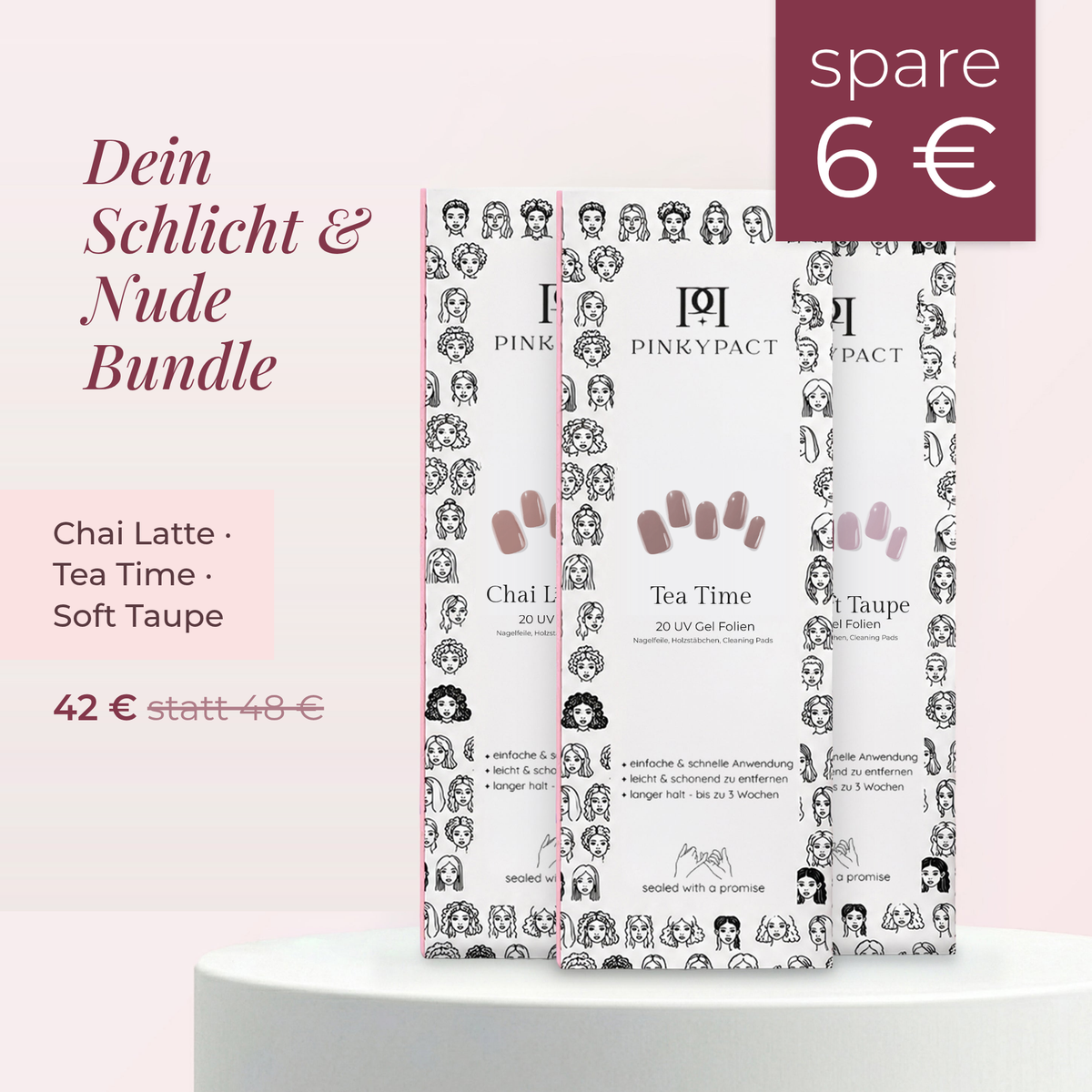 Schlicht & Nude Bundle: Chai Latte, Tea Time, Soft Taupe