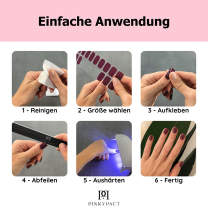 Starterset 6er - PINKYPACT UV Gel Nagelfolien