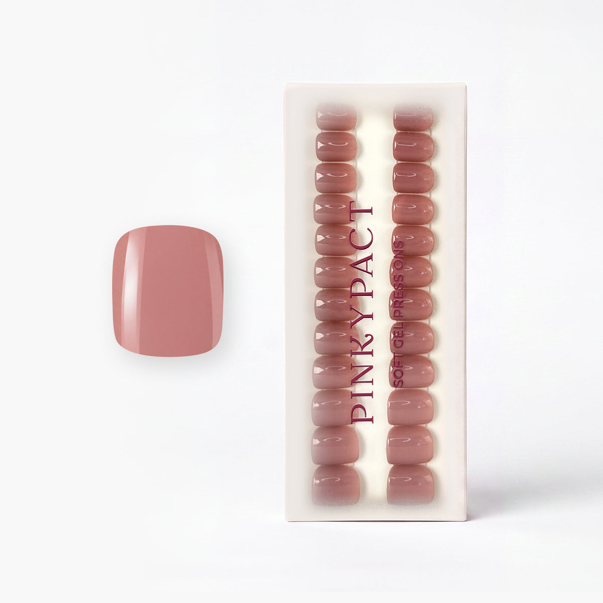 Vintage Blush Extra Short Square